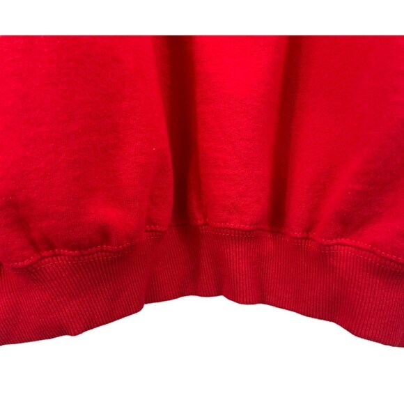 C-17 America Delivers Vintage Gildan Red Crewneck Fleece Sweatshirt Mens Size XL - Picture 7 of 10